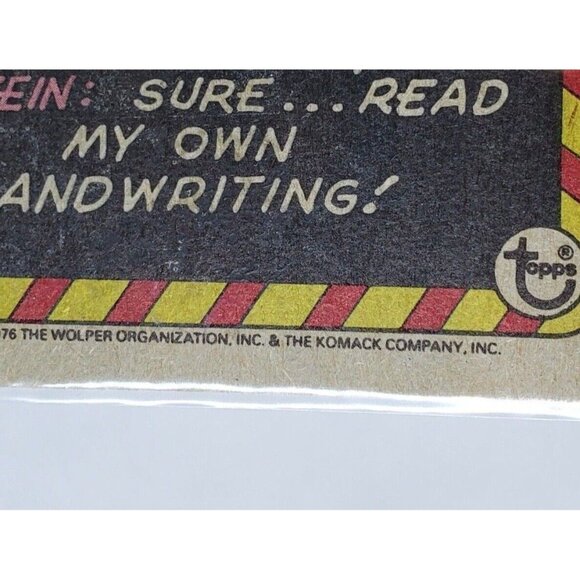 Vintage 1976 Topps Chewing Gum Welcome Back Carter Vinnie Barbarino Trading Card - Picture 4 of 6